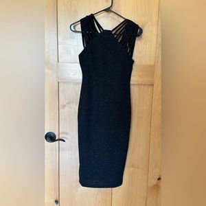 Black Midi Dress, size 2.